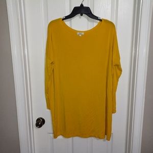 Piko Green Earth Fashion Yellow T-Shirt Dress S